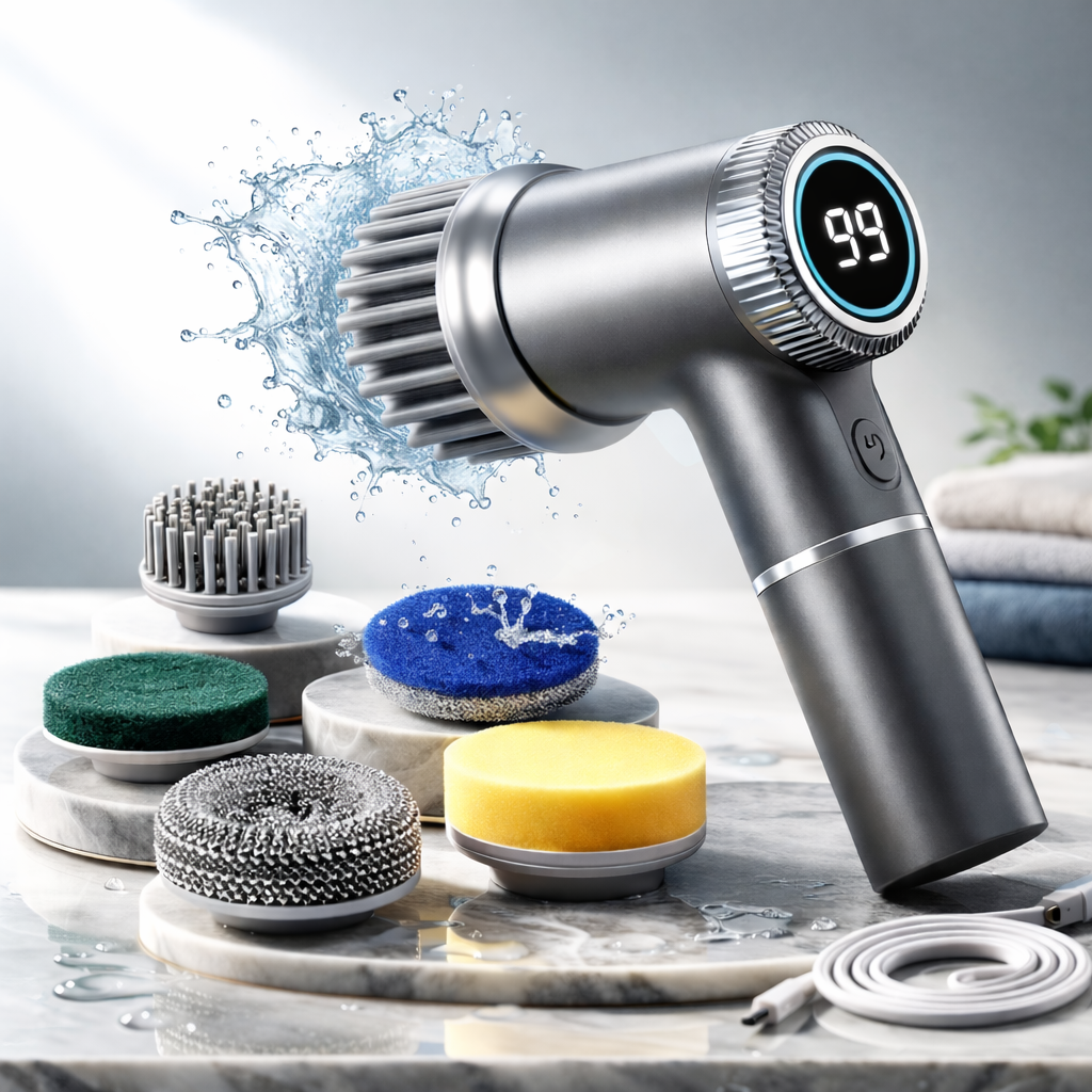 CleanHandWash™ – 3-Biegowa Moc Czystości z 5 Profesjonalnymi Końcówkami